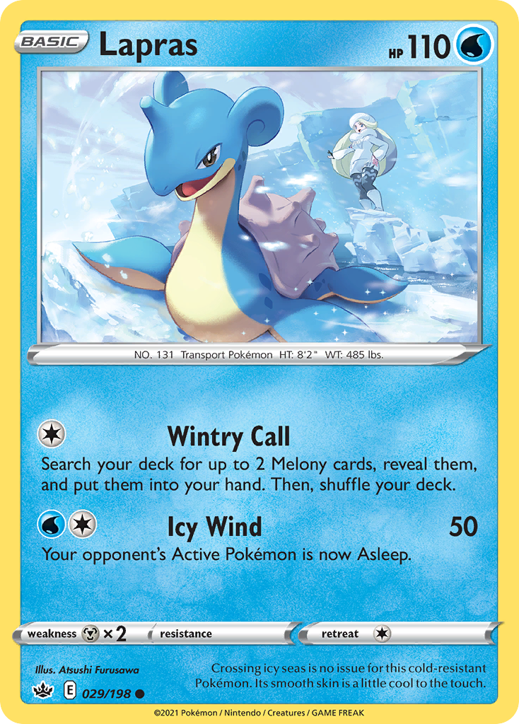 Lapras – Chilling Reign 029/198 Pokémon card