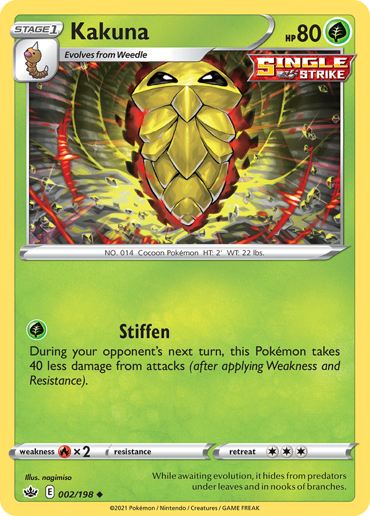 Kakuna – Chilling Reign 002/198 Pokémon card