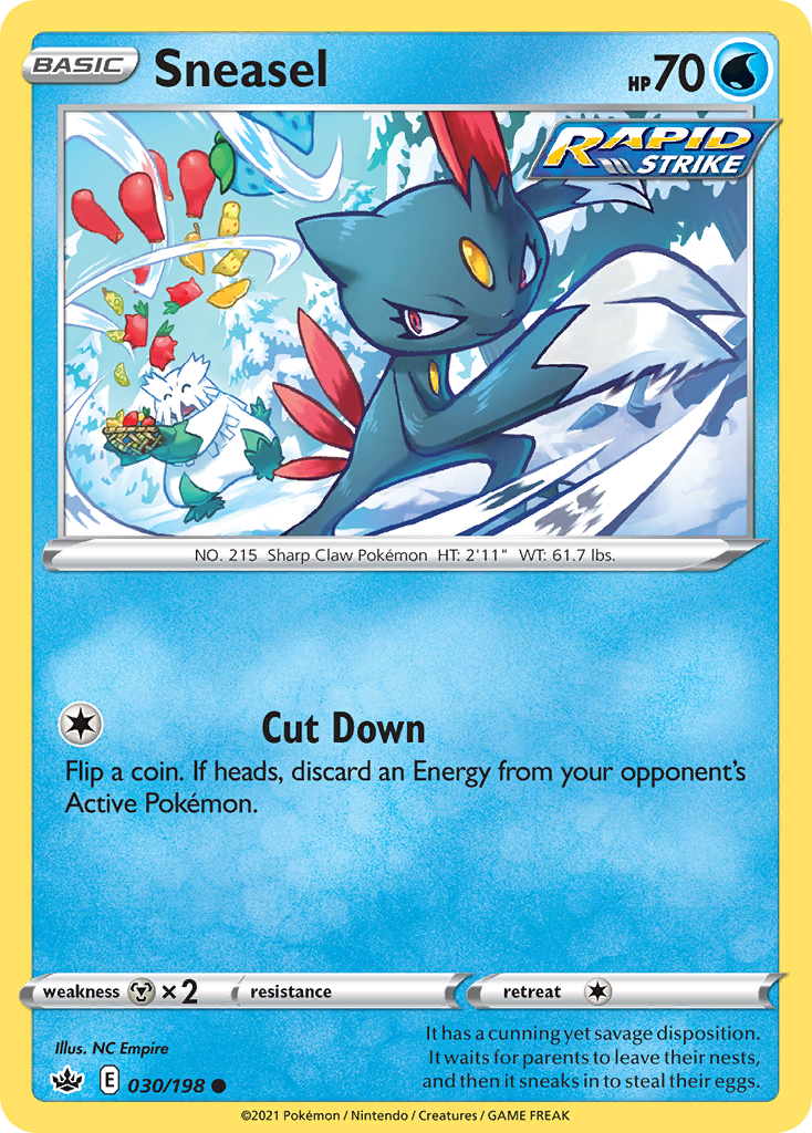 Sneasel – Chilling Reign 030/198 Pokémon card