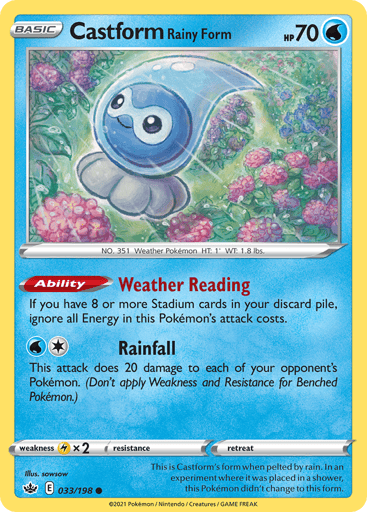 Castform Rainy Form - Chilling Reign 33