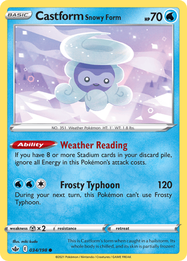 Castform Snowy Form - Chilling Reign 34