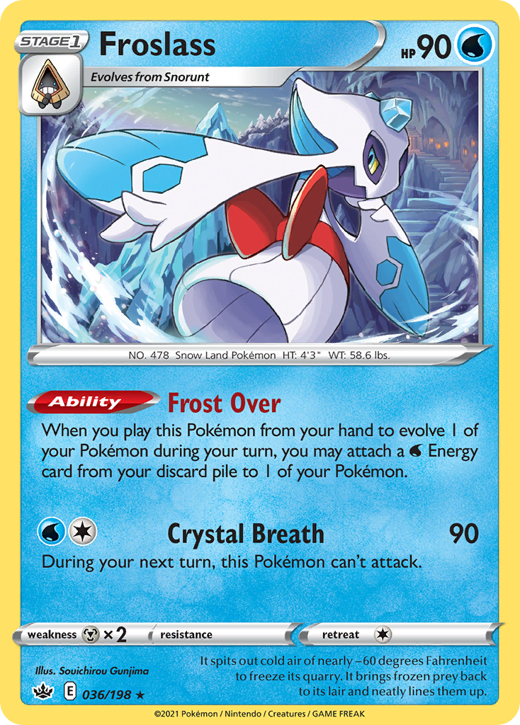 Froslass – Chilling Reign 036/198 Pokémon card