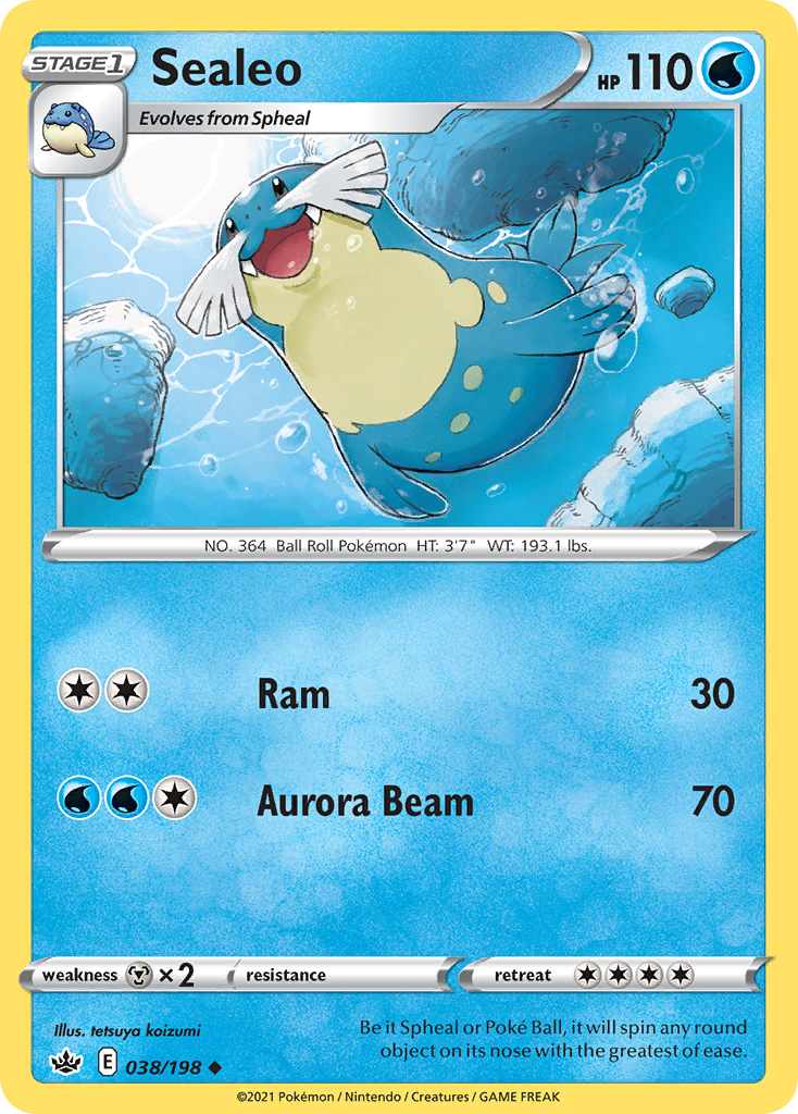 Sealeo – Chilling Reign 038/198 Pokémon card