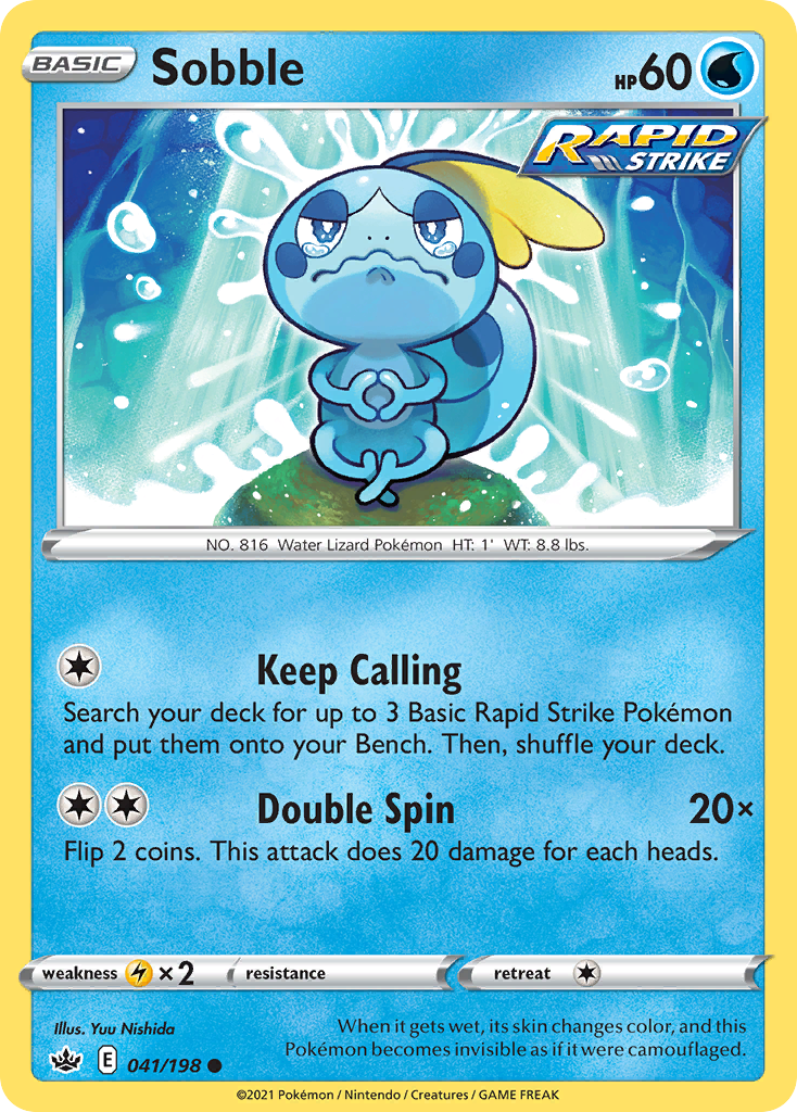 Sobble – Chilling Reign 041/198 Pokémon card