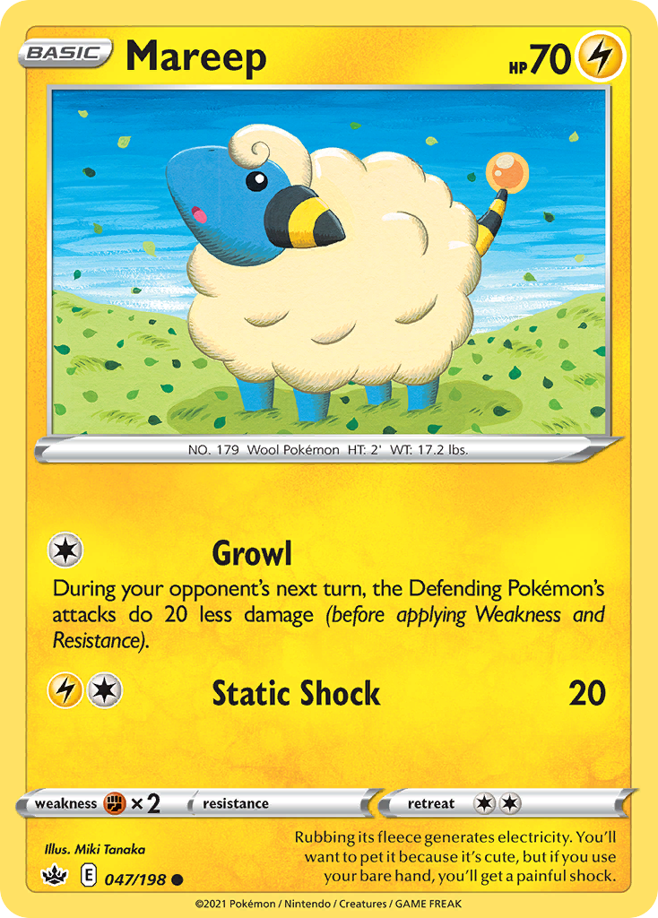 Mareep – Chilling Reign 047/198 Pokémon card