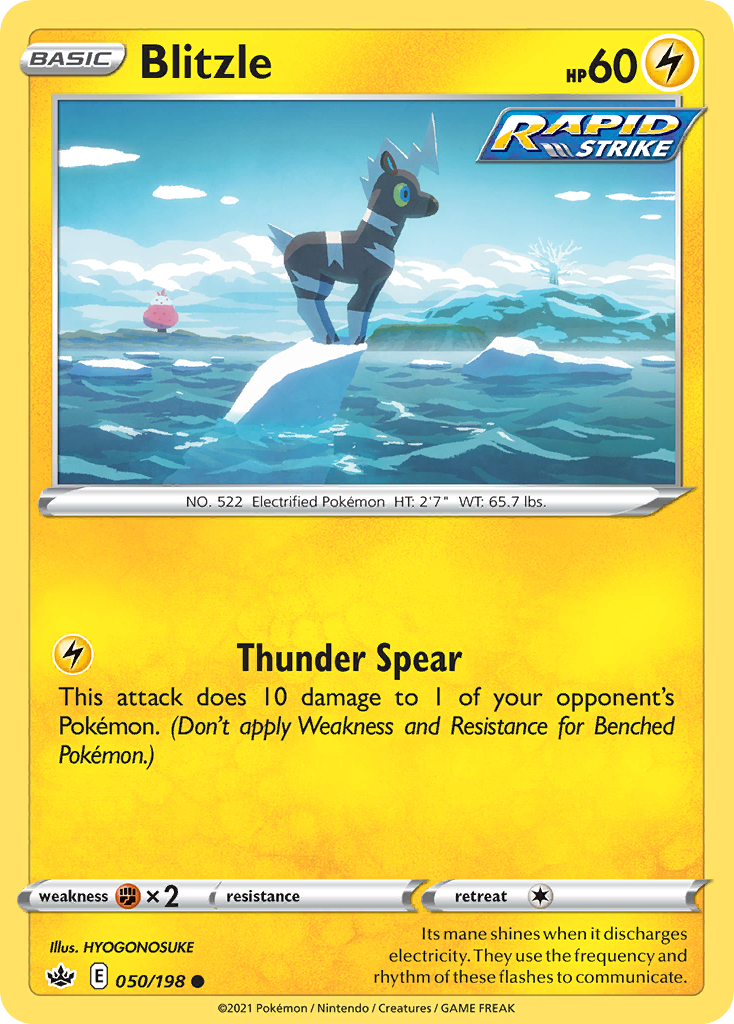 Blitzle – Chilling Reign 050/198 Pokémon card