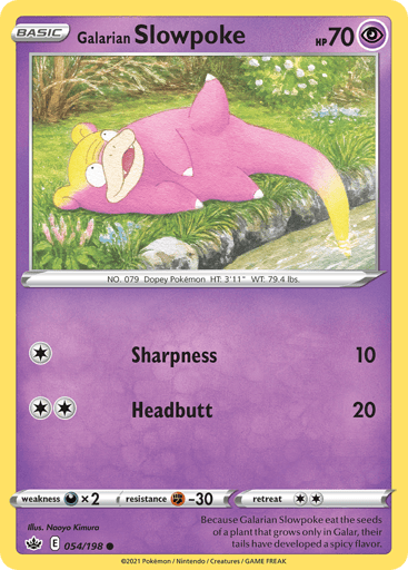 Galarian Slowpoke - Chilling Reign 54