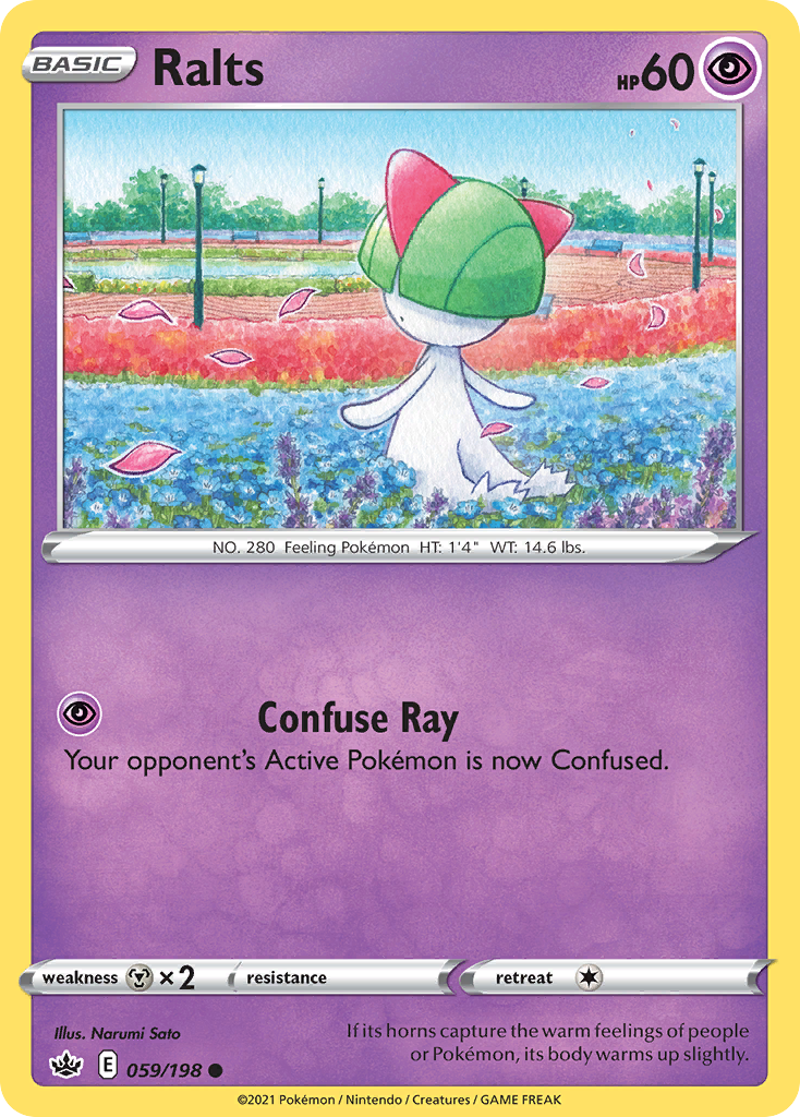 Ralts – Chilling Reign 059/198 Pokémon card