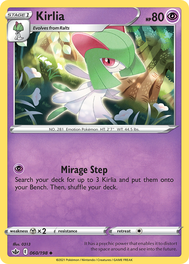 Kirlia – Chilling Reign 060/198 Pokémon card