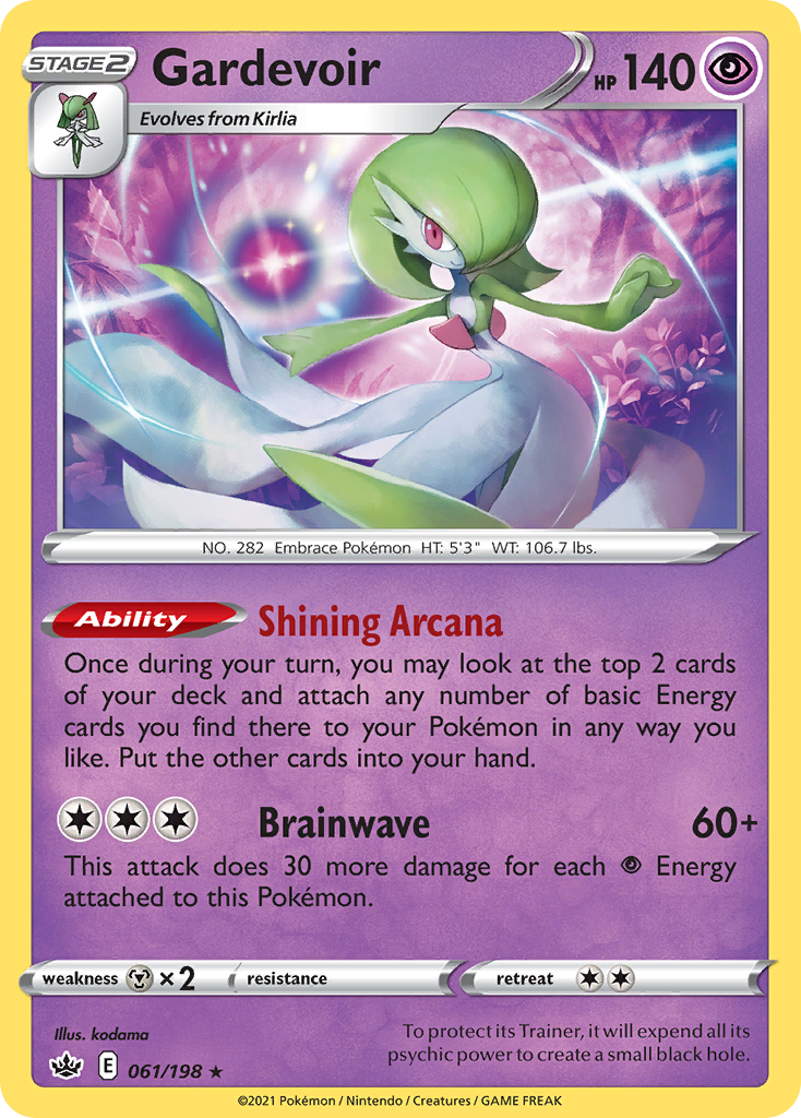 Gardevoir – Chilling Reign 061/198 Pokémon card