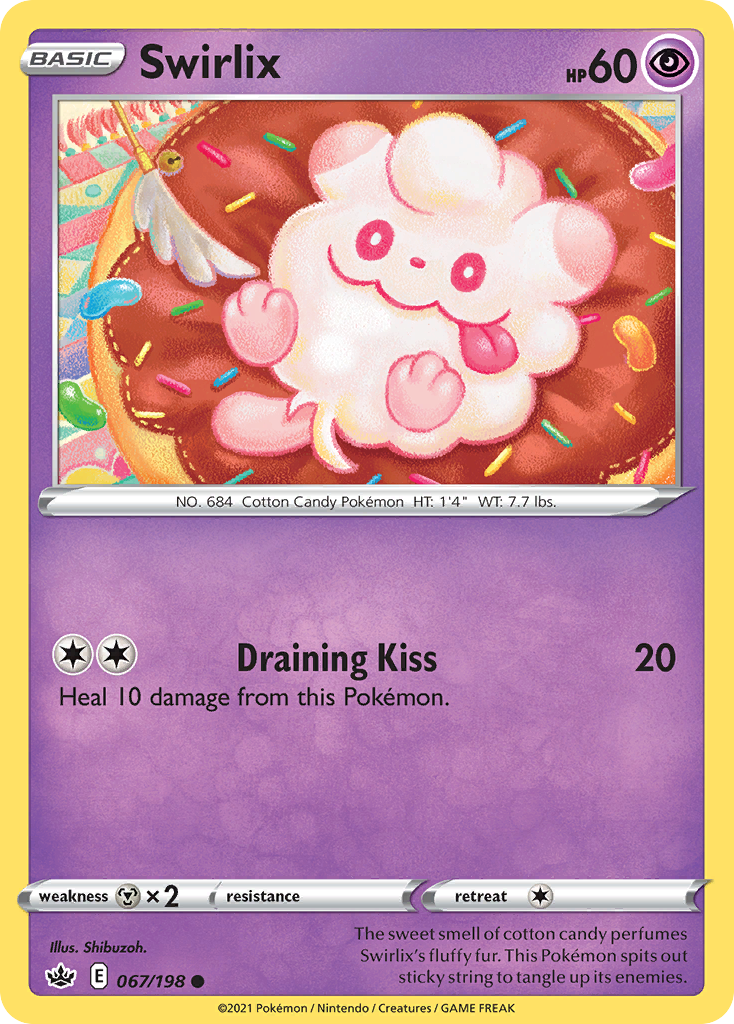 Swirlix – Chilling Reign 067/198 Pokémon card
