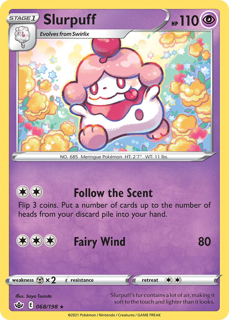 Slurpuff – Chilling Reign 068/198 Pokémon card