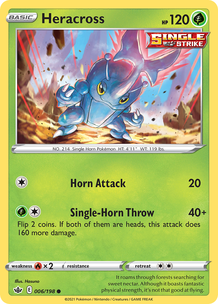 Heracross – Chilling Reign 006/198 Pokémon card