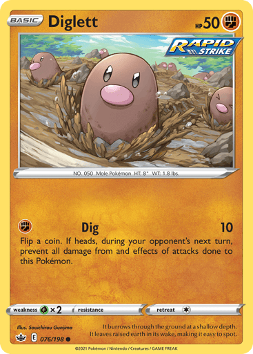 Diglett - Chilling Reign 76