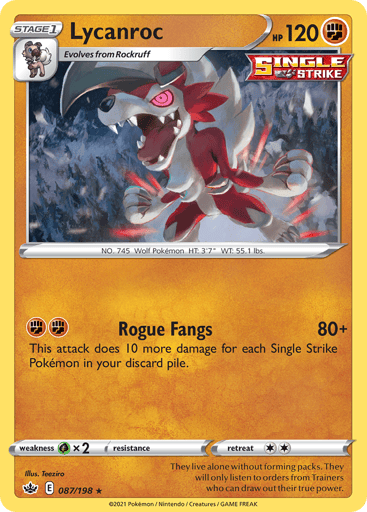 Lycanroc - Chilling Reign 87