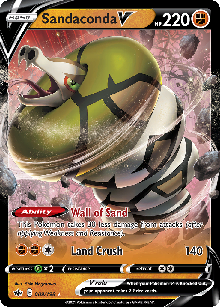 Sandaconda V – Chilling Reign 089/198 Pokémon card