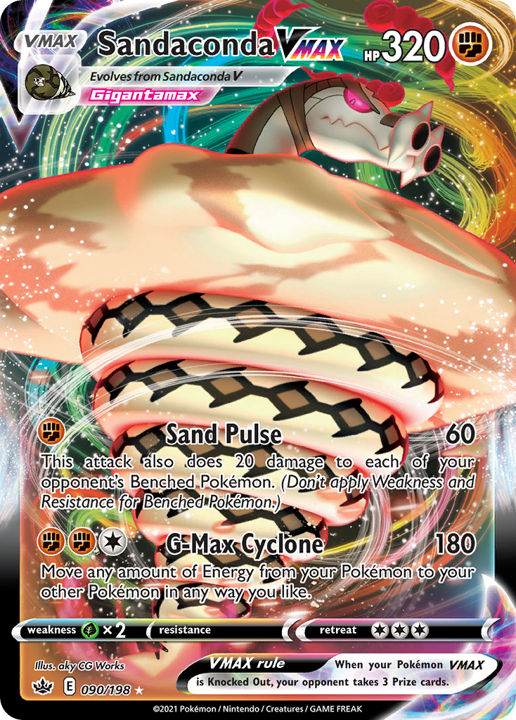 Sandaconda VMAX – Chilling Reign 090/198 Pokémon card
