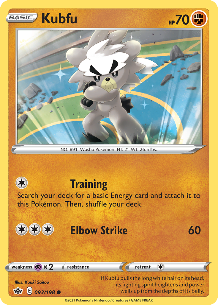 Kubfu – Chilling Reign 093/198 Pokémon card