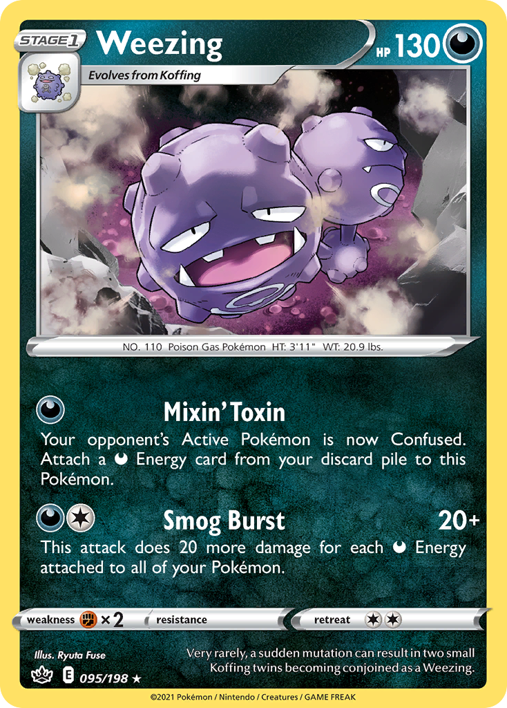 Weezing – Chilling Reign 095/198 Pokémon card
