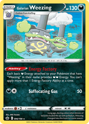 Galarian Weezing - Chilling Reign 96