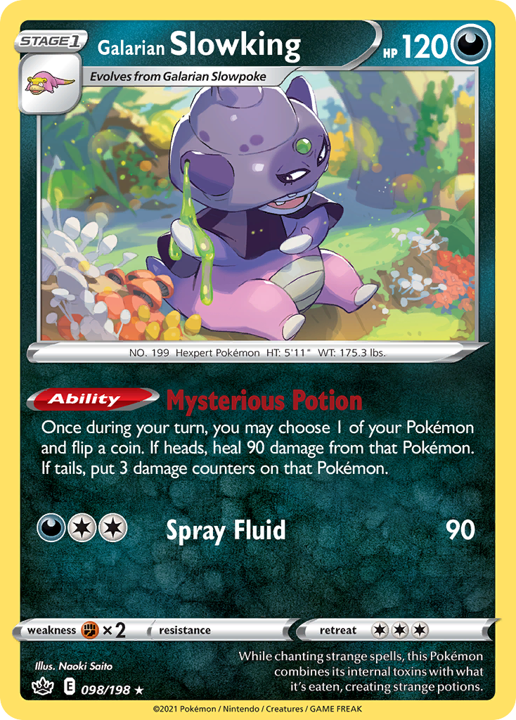 Galarian Slowking – Chilling Reign 098/198 Pokémon card