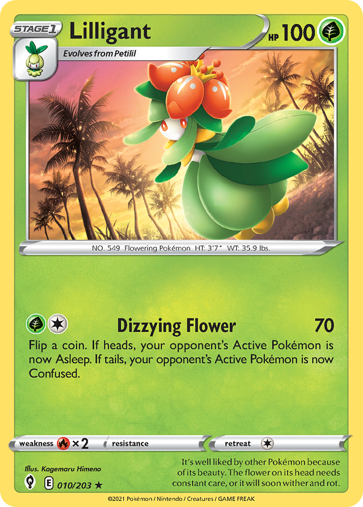 Lilligant – Evolving Skies 010/203 Pokémon card