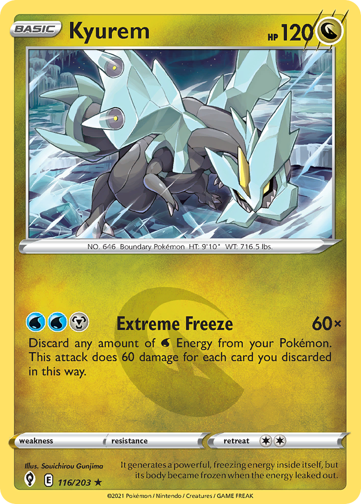 Kyurem – Evolving Skies 116/203 Pokémon card