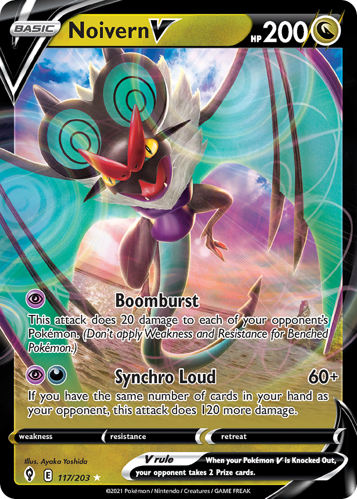 Noivern V – Evolving Skies 117/203 Pokémon card