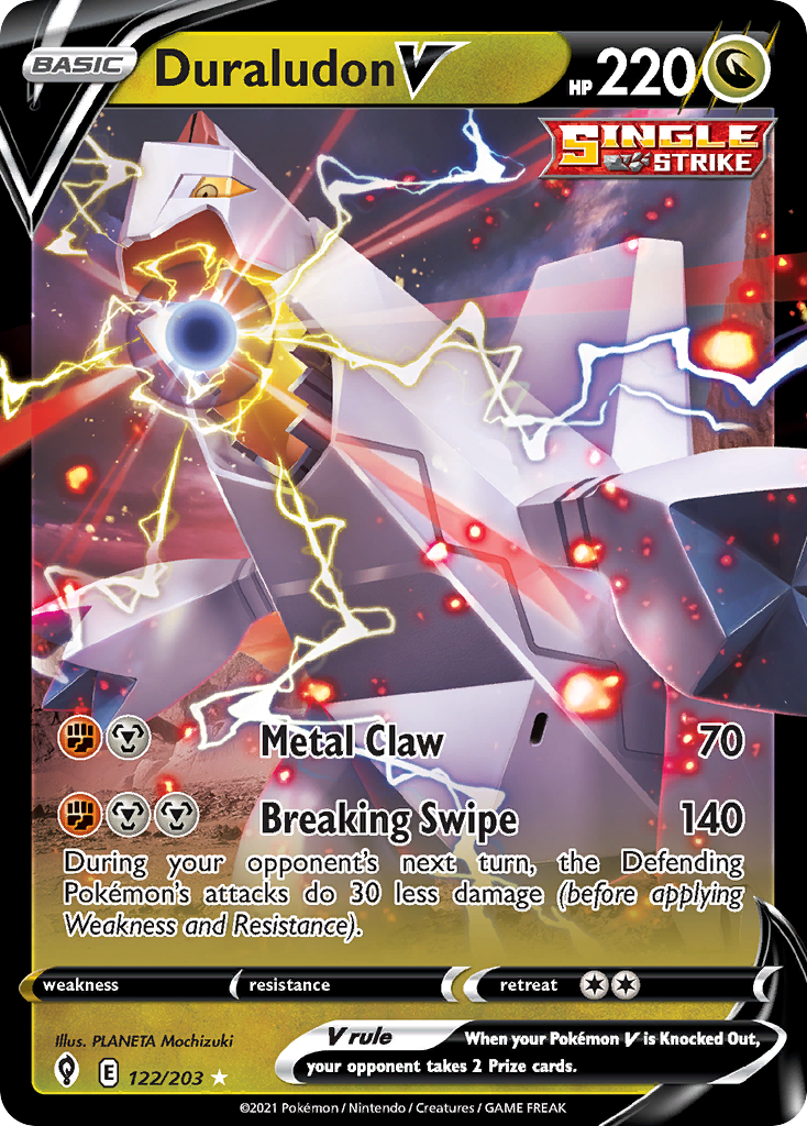 Duraludon V – Evolving Skies 122/203 Pokémon card