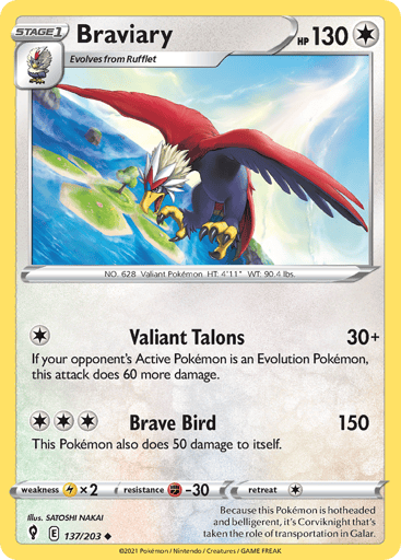 Braviary - Evolving Skies 137
