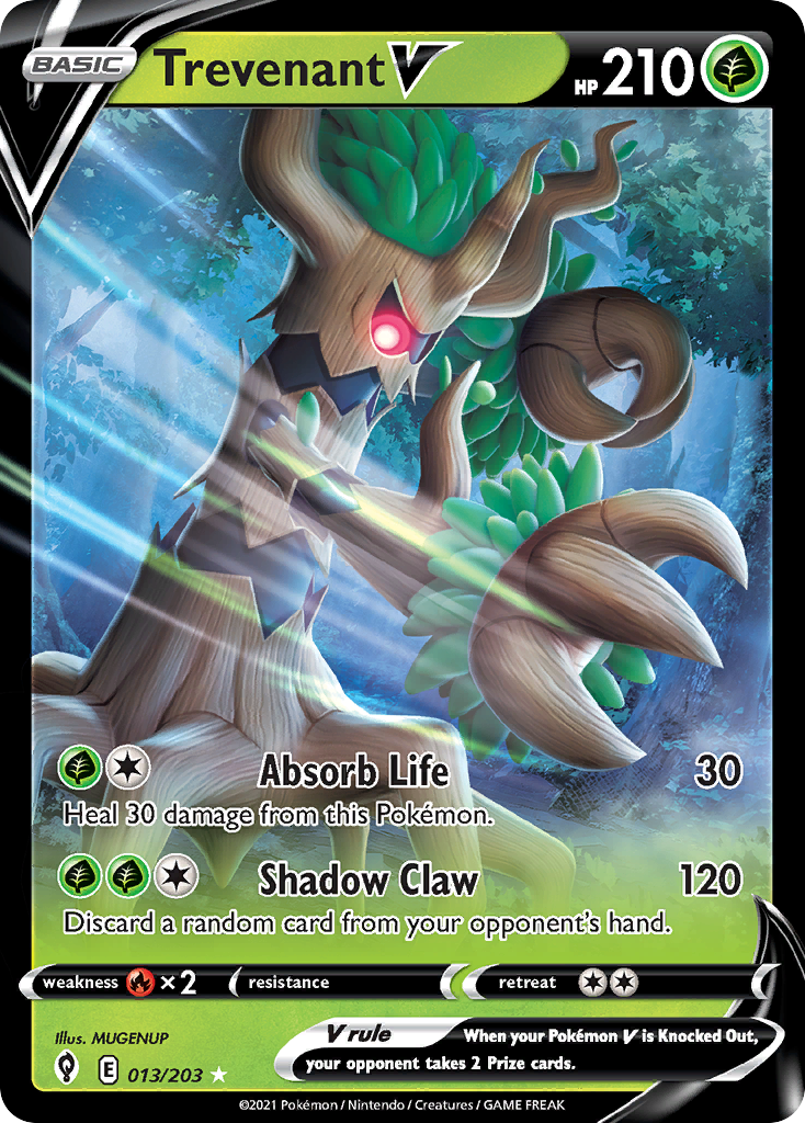 Trevenant V – Evolving Skies 013/203 Pokémon card