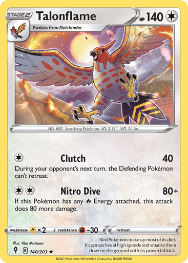 Talonflame - Evolving Skies 140