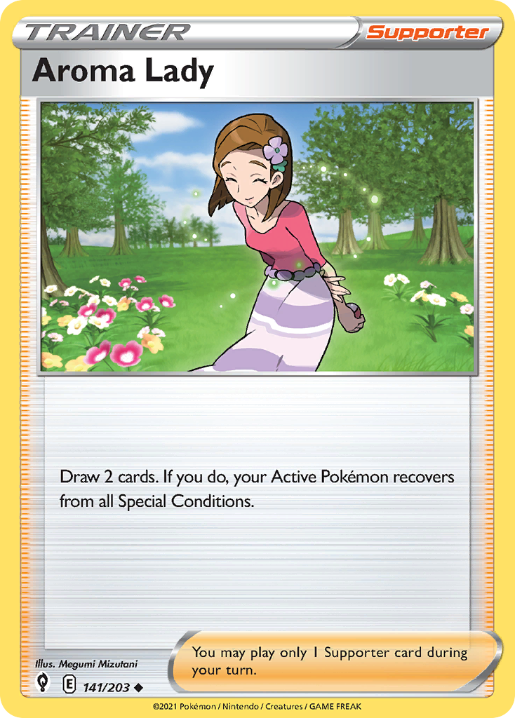 Aroma Lady – Evolving Skies 141/203 Pokémon card