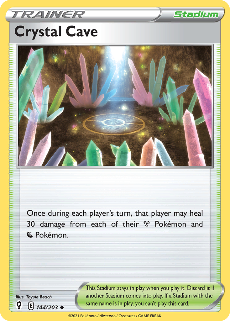 Crystal Cave – Evolving Skies 144/203 Pokémon card