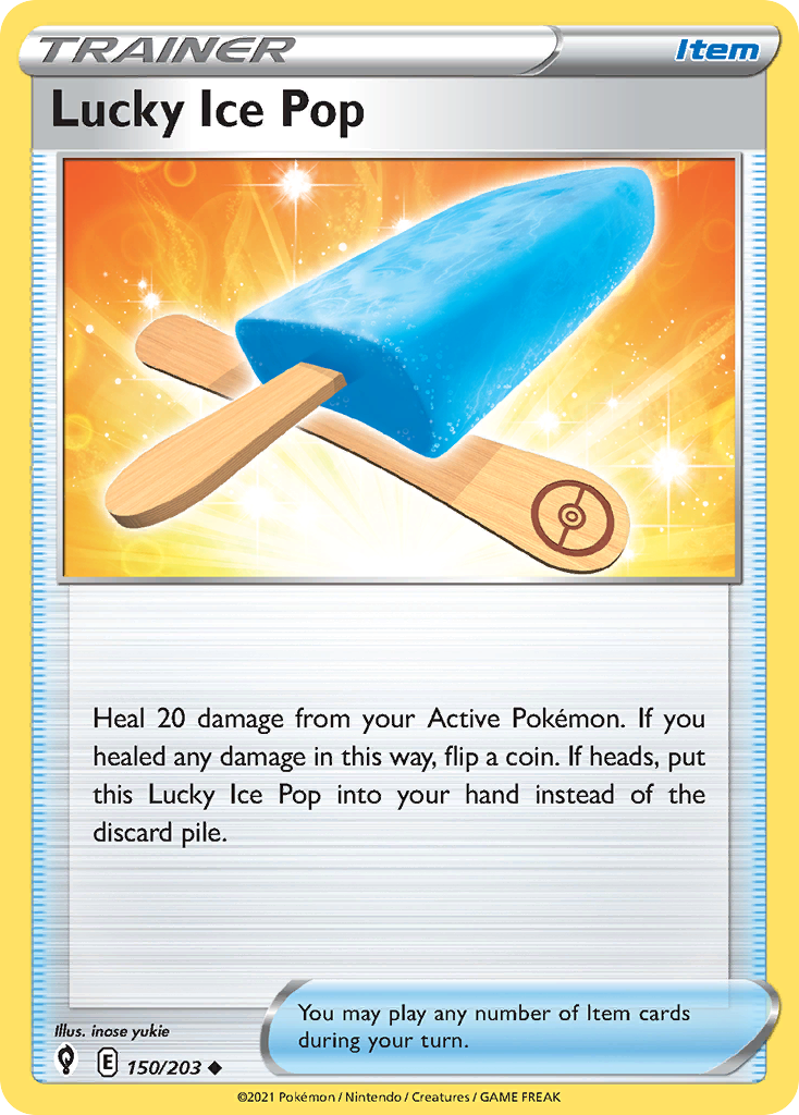 Lucky Ice Pop – Evolving Skies 150/203 Pokémon card