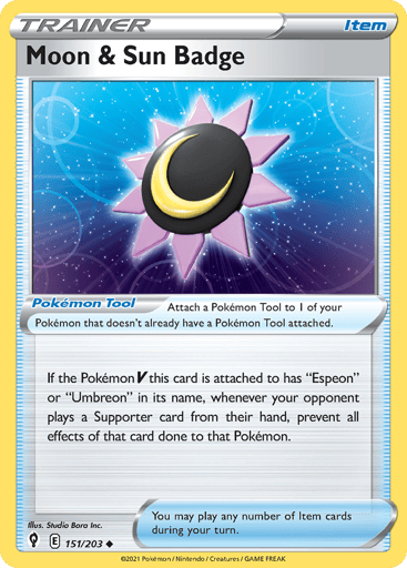 Moon & Sun Badge - Evolving Skies 151