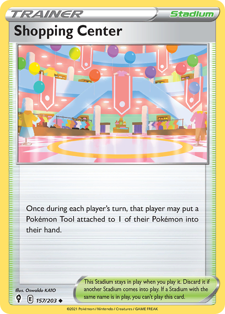 Shopping Center – Evolving Skies 157/203 Pokémon card