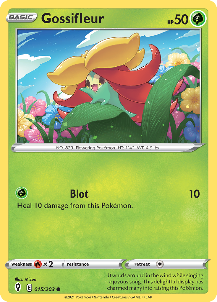 Gossifleur – Evolving Skies 015/203 Pokémon card