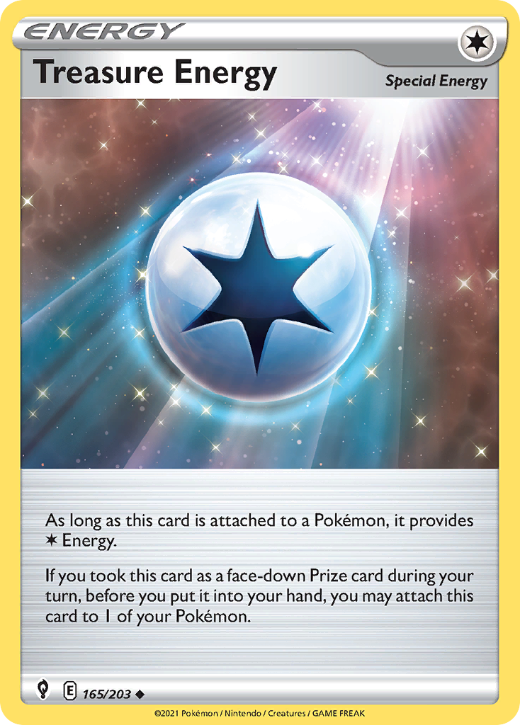 Treasure Energy – Evolving Skies 165/203 Pokémon card