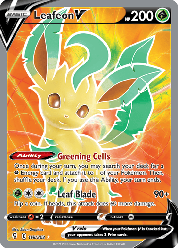 Leafeon V - Evolving Skies 166