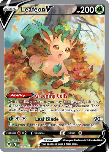 Leafeon V - Evolving Skies 167