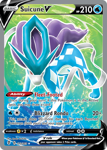 Suicune V - Evolving Skies 173