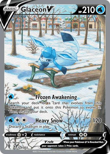 Glaceon V - Evolving Skies 175