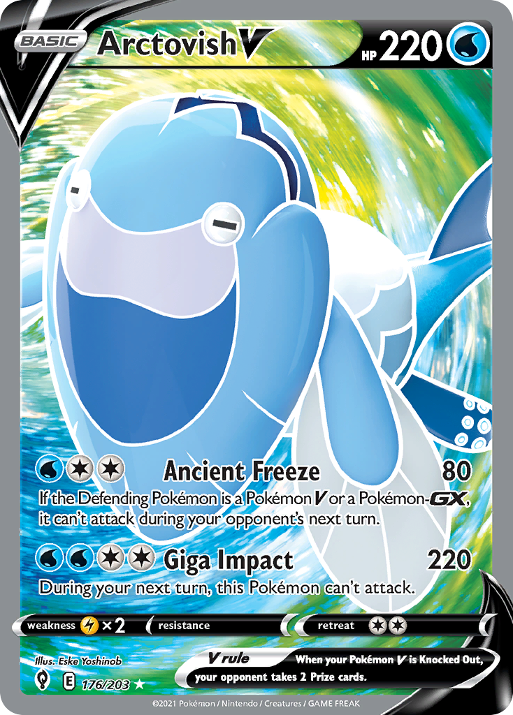 Arctovish V – Evolving Skies 176/203 Pokémon card