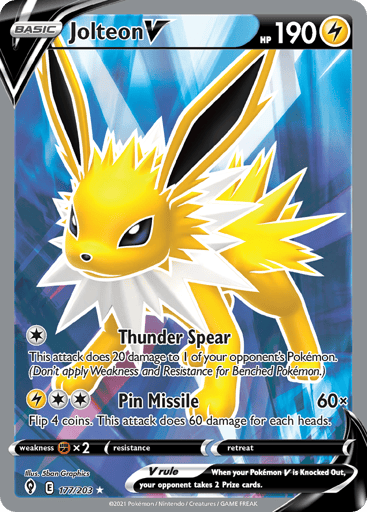 Jolteon V - Evolving Skies 177