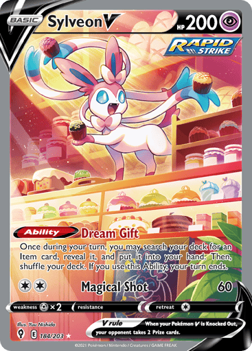 Sylveon V - Evolving Skies 184