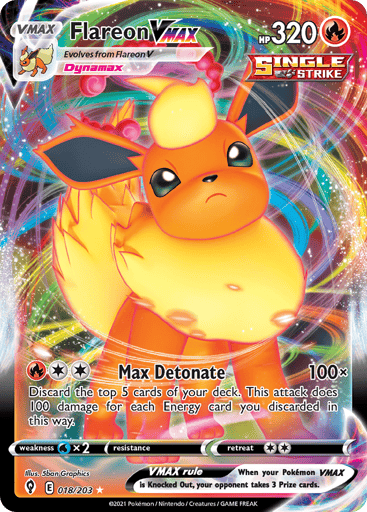 Flareon VMAX - Evolving Skies 18