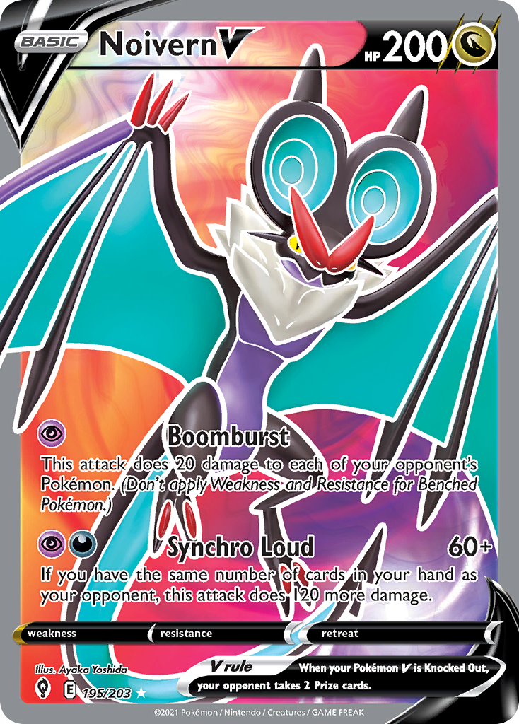 Noivern V – Evolving Skies 195/203 Pokémon card