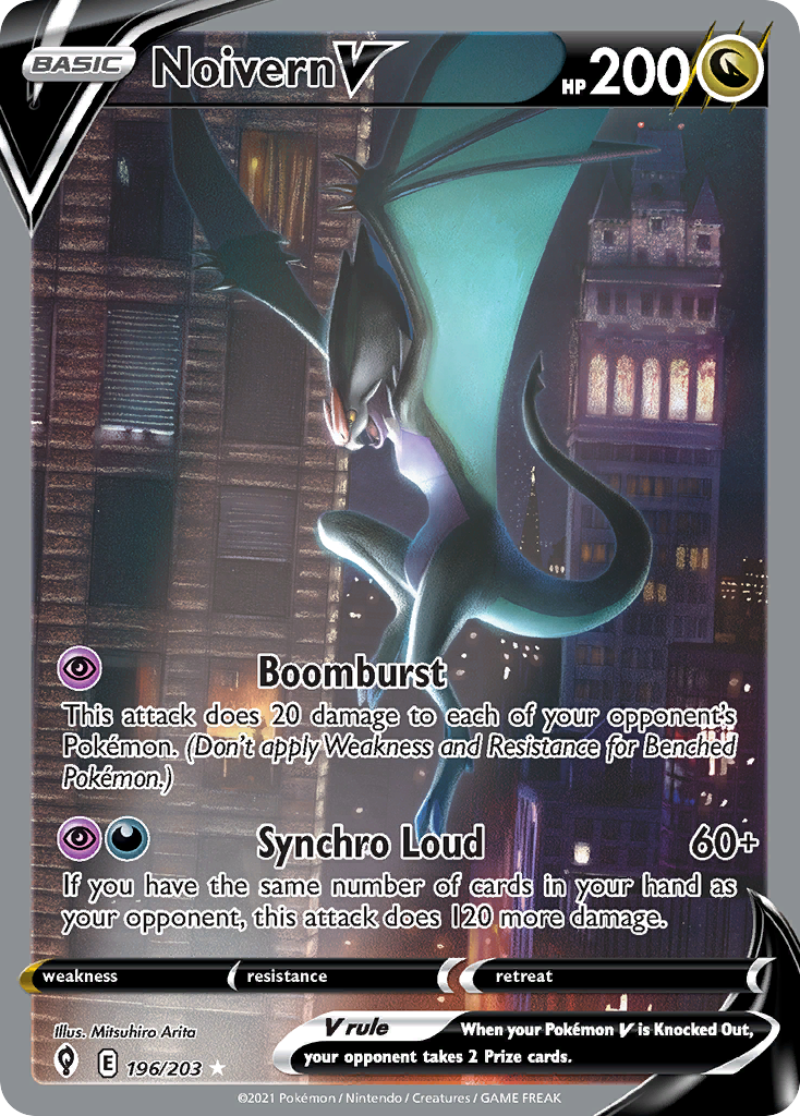 Noivern V – Evolving Skies 196/203 Pokémon card