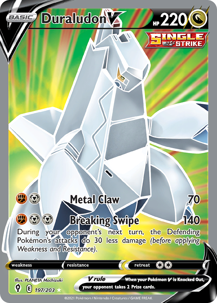 Duraludon V – Evolving Skies 197/203 Pokémon card